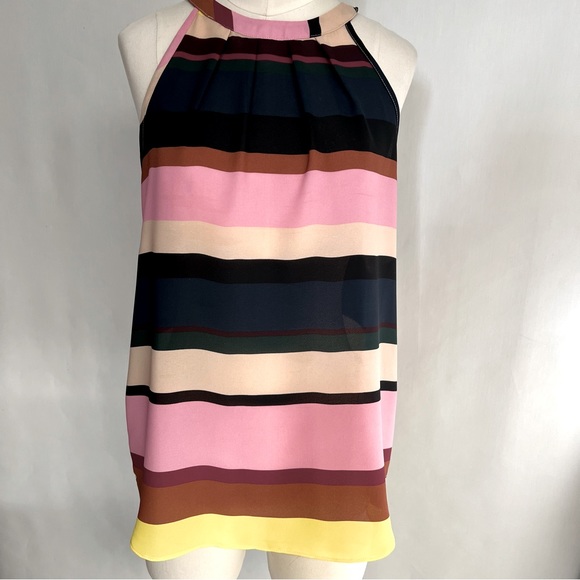 ARTISAN*NY Stripes Halter Blouse NWOT - Picture 1 of 7